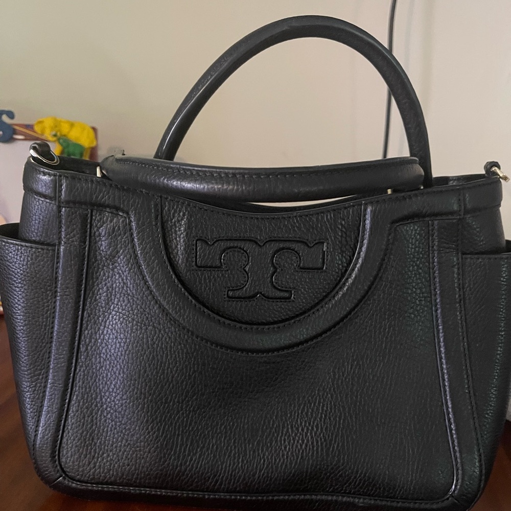 Tory Burch black leather satchel